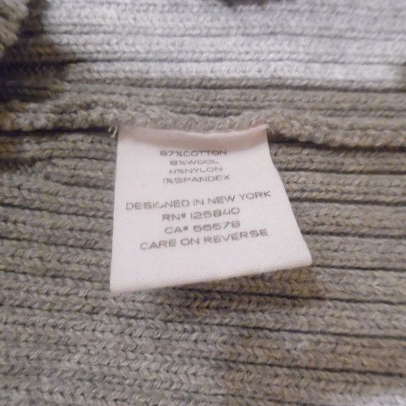 Intermix Gray Raylynn Ruffle Off Cold Shoulder Cocktail Sweater Top Pullover - Picture 12 of 12